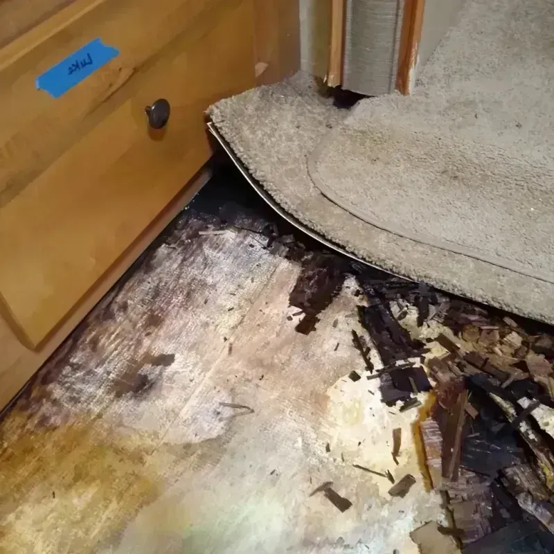 Wood Floor Water Damage in Allendale, NJ